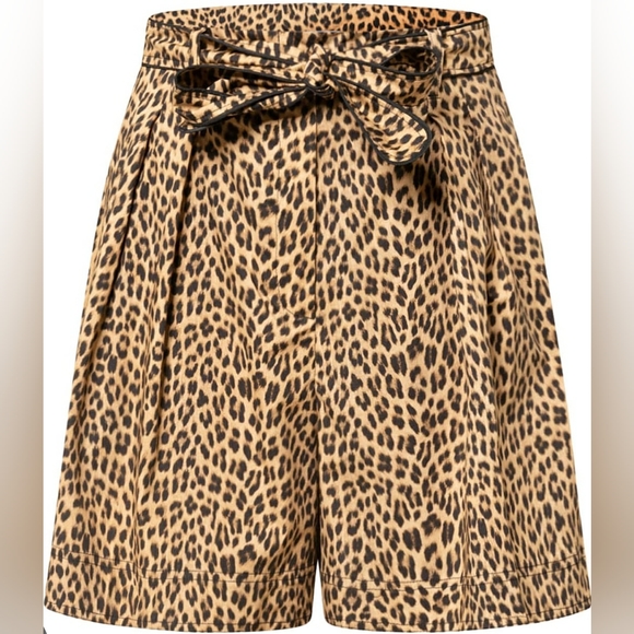 High-rise leopard print shorts - Picture 2 of 5